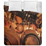 Candombe drums being tempered, montevideo, uruguay Duvet Cover Double Side (California King Size)