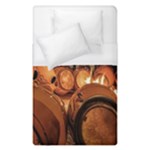 Candombe drums being tempered, montevideo, uruguay Duvet Cover (Single Size)