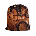 Candombe drums being tempered, montevideo, uruguay Drawstring Pouch (2XL)