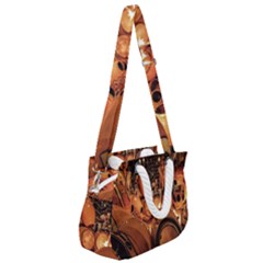 Rope Handles Shoulder Strap Bag 