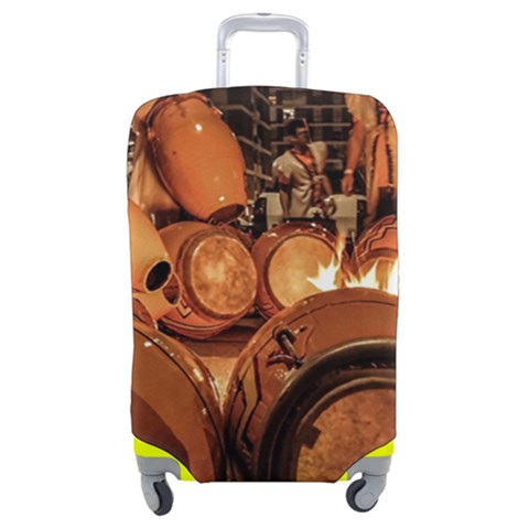 Candombe drums being tempered, montevideo, uruguay Luggage Cover (Medium) from ArtsNow.com