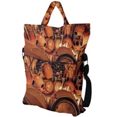 Fold Over Handle Tote Bag 