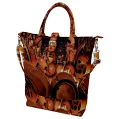 Buckle Top Tote Bag 