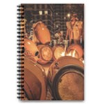 Candombe drums being tempered, montevideo, uruguay 5.5  x 8.5  Notebook