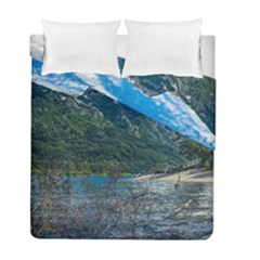 Beach At Los Alerces National Park, Chubut Province, Argentina Duvet Cover Double Side (Full/ Double Size) from ArtsNow.com