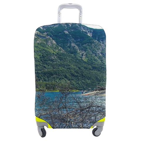 Beach At Los Alerces National Park, Chubut Province, Argentina Luggage Cover (Medium) from ArtsNow.com