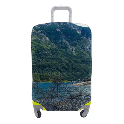 Beach At Los Alerces National Park, Chubut Province, Argentina Luggage Cover (Small) from ArtsNow.com