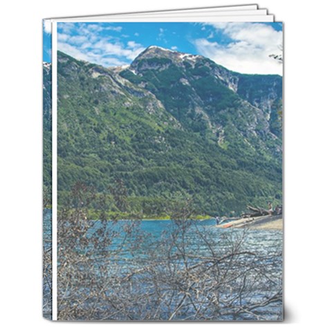 Beach At Los Alerces National Park, Chubut Province, Argentina 7  x 9  Hardcover Notebook from ArtsNow.com