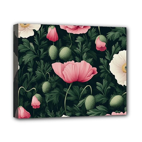 Poppy Flower Plant Petals Bloom Canvas 10  x 8  (Stretched) from ArtsNow.com