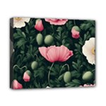 Poppy Flower Plant Petals Bloom Canvas 10  x 8  (Stretched)