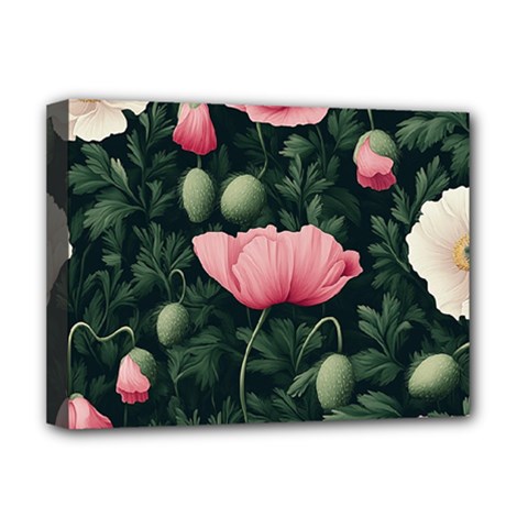 Poppy Flower Plant Petals Bloom Deluxe Canvas 16  x 12  (Stretched)  from ArtsNow.com