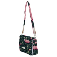 Shoulder Bag with Back Zipper 