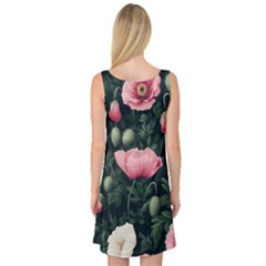 Sleeveless Satin Nightdress Back