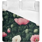 Poppy Flower Plant Petals Bloom Duvet Cover (King Size)