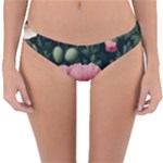 Poppy Flower Plant Petals Bloom Reversible Hipster Bikini Bottoms