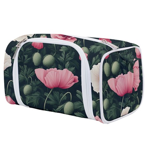 Poppy Flower Plant Petals Bloom Toiletries Pouch from ArtsNow.com