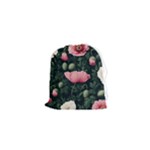 Poppy Flower Plant Petals Bloom Drawstring Pouch (XS)