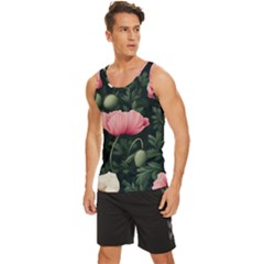 Men s Wide Collar Tank Top 