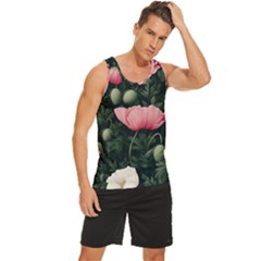 Men s Wide Collar Tank Top 