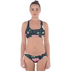 Poppy Flower Plant Petals Bloom Cross Back Hipster Bikini Set from ArtsNow.com