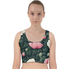 Velvet Racer Back Crop Top 