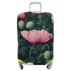 Poppy Flower Plant Petals Bloom Luggage Cover (Medium) from ArtsNow.com