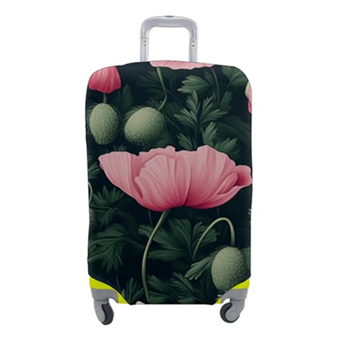 Poppy Flower Plant Petals Bloom Luggage Cover (Small) from ArtsNow.com