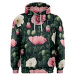 Poppy Flower Plant Petals Bloom Men s Overhead Hoodie