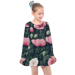 Kids  Long Sleeve Dress 