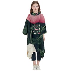 Poppy Flower Plant Petals Bloom Kids  Hooded Rain Ponchos from ArtsNow.com