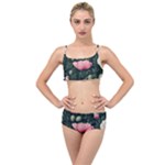 Poppy Flower Plant Petals Bloom Layered Top Bikini Set