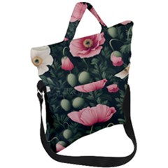 Fold Over Handle Tote Bag 