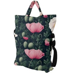 Fold Over Handle Tote Bag 