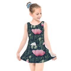 Kids  Skater Dress Swimsuit 