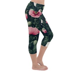 Lightweight Velour Capri Yoga Leggings 