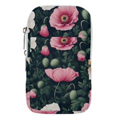 Poppy Flower Plant Petals Bloom Waist Pouch (Large) from ArtsNow.com