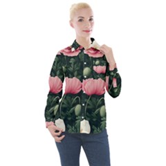 Women s Long Sleeve Pocket Shirt 