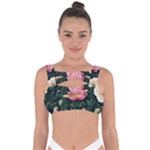 Poppy Flower Plant Petals Bloom Bandaged Up Bikini Top