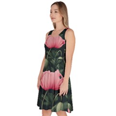 Knee Length Skater Dress With Pockets 