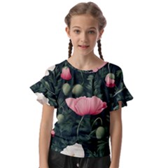 Kids  Cut Out Flutter Sleeves 