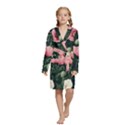 Kids  Long Sleeve Velvet Lounge Robe 