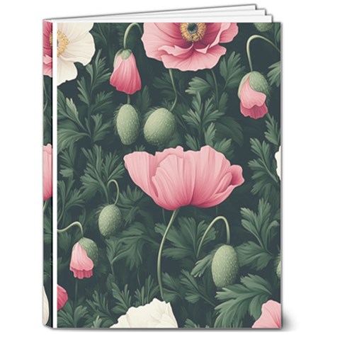 Poppy Flower Plant Petals Bloom 6  x 8  Hardcover Notebook from ArtsNow.com