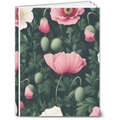 Poppy Flower Plant Petals Bloom 6  x 8  Hardcover Notebook from ArtsNow.com