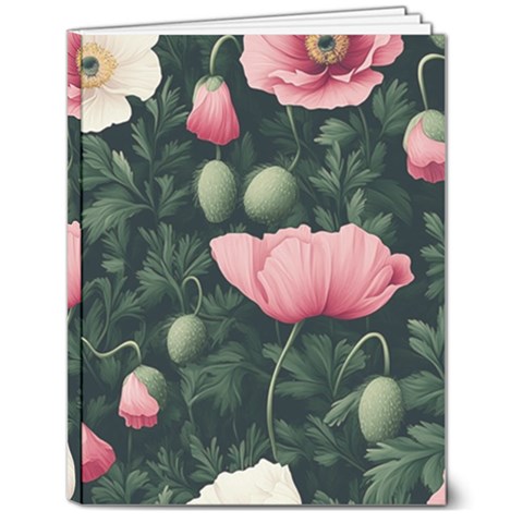 Poppy Flower Plant Petals Bloom 7  x 9  Softcover Notebook from ArtsNow.com