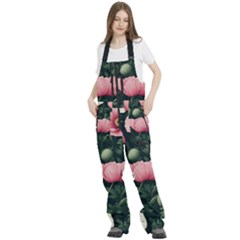 Women s Front Zip Ski And Snowboard Bib Pants 