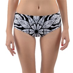 Reversible Mid-Waist Bikini Bottoms 