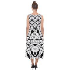 Midi Tie-Back Chiffon Dress 