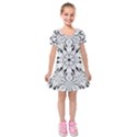 Kids  Short Sleeve Velvet Dress 