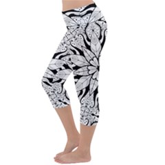 Lightweight Velour Capri Yoga Leggings 