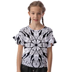 Kids  Cut Out Flutter Sleeves 